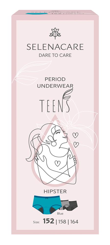 Selenacare Teens Period Knickers Sporty Grey Size 164